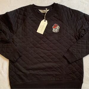 BOXERCRAFT Unisex Size Medium black Georgia Bulldogs 60% cotton sweatshirt NWT